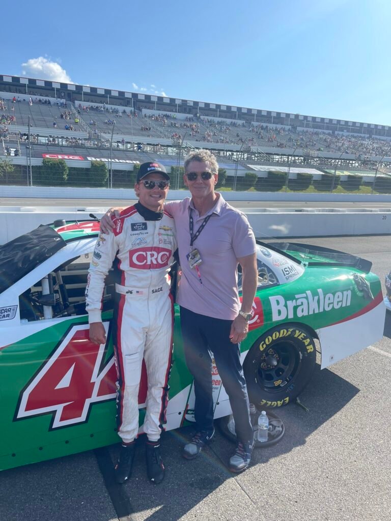Sage With His Father At Racetrack 