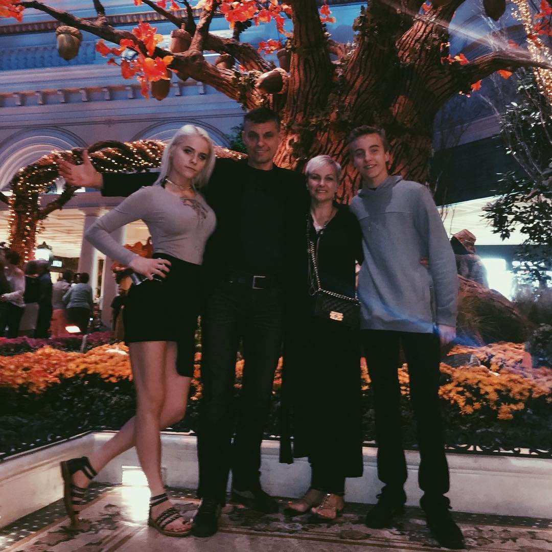 David With His Family At Bellagio Las Vegas