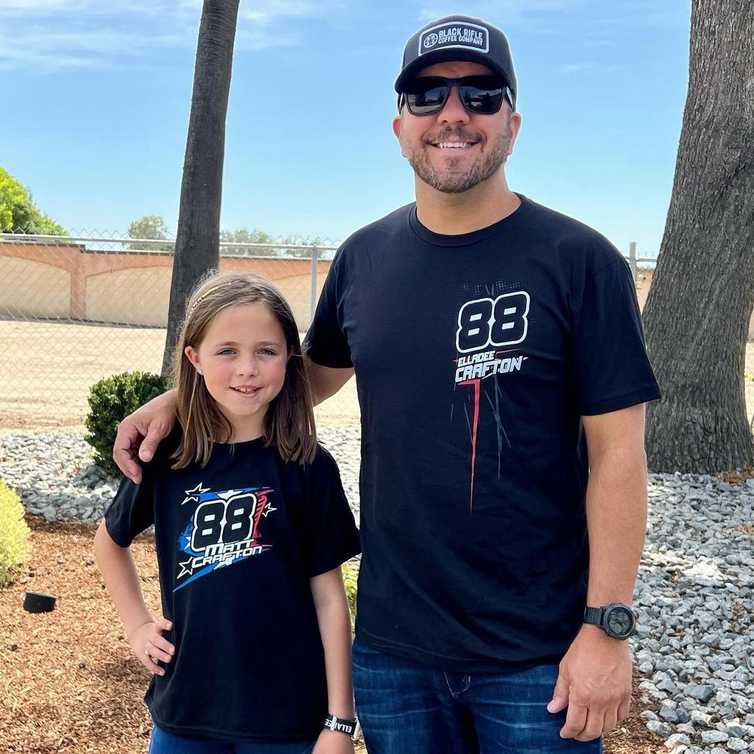 Matt Crafton Actively Promotes His Merchandise Alongside His Daughter