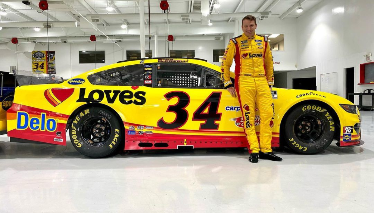 Michael McDowell Welcomes Back Lovestravelstops And Delo To The No. 34 Ford Mustang