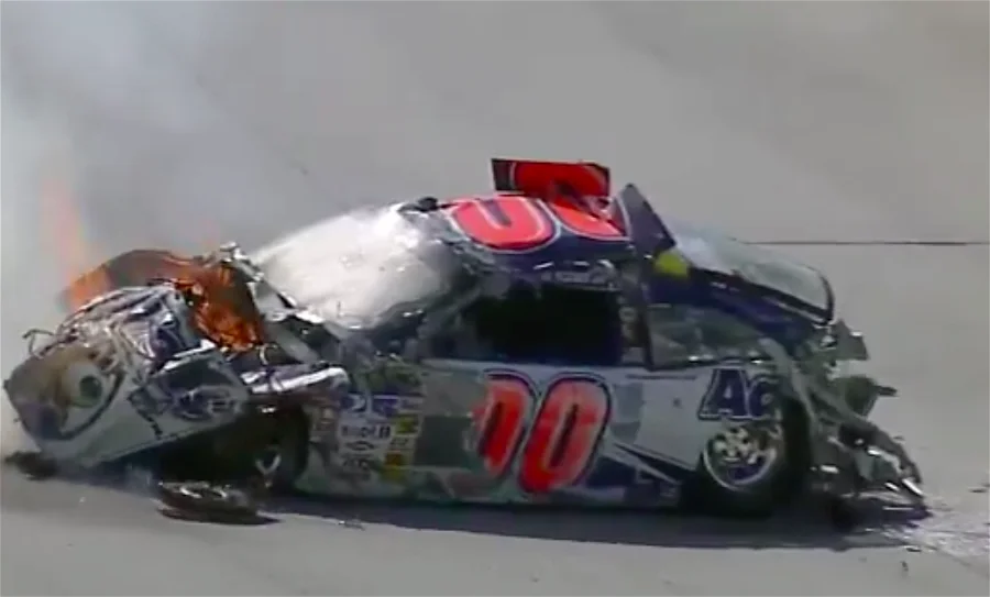 Michael McDowell's Car After 2008 Texas Motor Speedway Crash