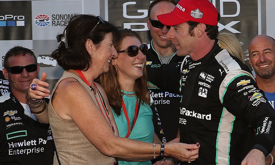 Pagenaud Family Joins Him During The Celebration After His Win In 2016