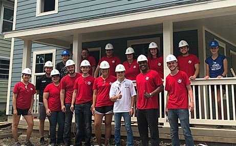 Santino Ferrucci And Xfinity Series driver Chase Briscoe Along With Other Volunteers Participate In Habitat for Humanity On July 2019