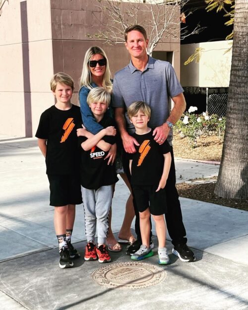 Ryan Hunter-Reay With His Family Celebrating His Induction Into The Walk Of Fame In April 2023